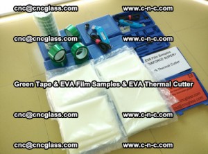 EVA FILM samples, Green tapes, EVA thermal cutter, for safety glazing (13)