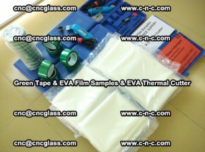 EVA FILM samples, Green tapes, EVA thermal cutter, for safety glazing (16)