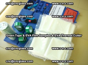 EVA FILM samples, Green tapes, EVA thermal cutter, for safety glazing (17)
