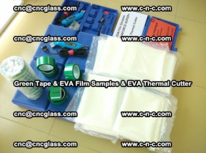 EVA FILM samples, Green tapes, EVA thermal cutter, for safety glazing (18)