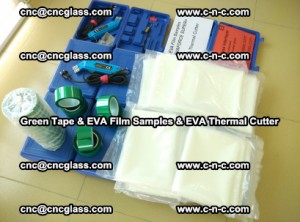 EVA FILM samples, Green tapes, EVA thermal cutter, for safety glazing (19)