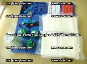 EVA FILM samples, Green tapes, EVA thermal cutter, for safety glazing (21)