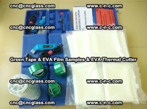EVA FILM samples, Green tapes, EVA thermal cutter, for safety glazing (23)