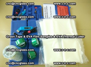 EVA FILM samples, Green tapes, EVA thermal cutter, for safety glazing (24)