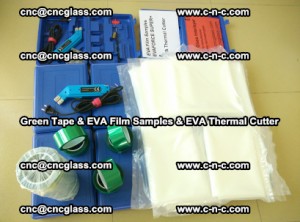 EVA FILM samples, Green tapes, EVA thermal cutter, for safety glazing (27)