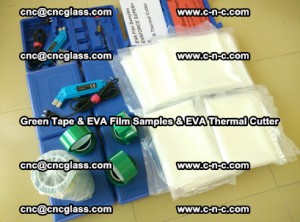 EVA FILM samples, Green tapes, EVA thermal cutter, for safety glazing (28)