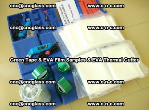 EVA FILM samples, Green tapes, EVA thermal cutter, for safety glazing (29)
