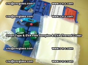 EVA FILM samples, Green tapes, EVA thermal cutter, for safety glazing (32)