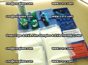 EVA FILM samples, Green tapes, EVA thermal cutter, for safety glazing (34)