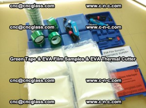 EVA FILM samples, Green tapes, EVA thermal cutter, for safety glazing (37)