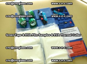 EVA FILM samples, Green tapes, EVA thermal cutter, for safety glazing (38)