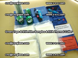 EVA FILM samples, Green tapes, EVA thermal cutter, for safety glazing (39)