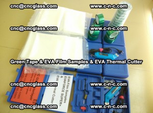 EVA FILM samples, Green tapes, EVA thermal cutter, for safety glazing (41)