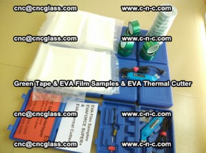 EVA FILM samples, Green tapes, EVA thermal cutter, for safety glazing (42)