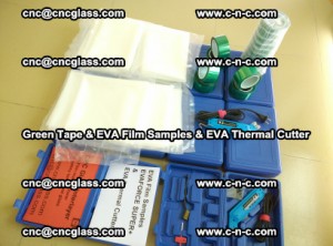 EVA FILM samples, Green tapes, EVA thermal cutter, for safety glazing (45)