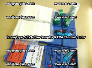 EVA FILM samples, Green tapes, EVA thermal cutter, for safety glazing (46)