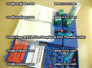 EVA FILM samples, Green tapes, EVA thermal cutter, for safety glazing (47)