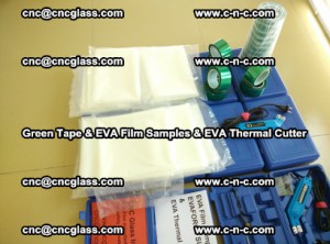 EVA FILM samples, Green tapes, EVA thermal cutter, for safety glazing (49)