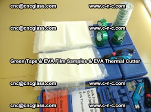 EVA FILM samples, Green tapes, EVA thermal cutter, for safety glazing (50)