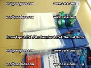 EVA FILM samples, Green tapes, EVA thermal cutter, for safety glazing (51)