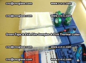 EVA FILM samples, Green tapes, EVA thermal cutter, for safety glazing (52)