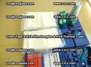 EVA FILM samples, Green tapes, EVA thermal cutter, for safety glazing (53)