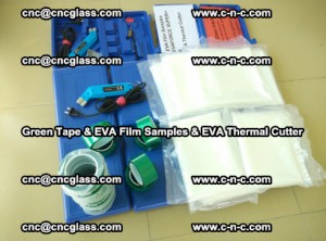 EVA FILM samples, Green tapes, EVA thermal cutter, for safety glazing (55)