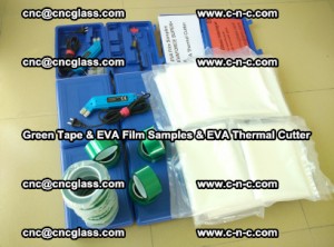 EVA FILM samples, Green tapes, EVA thermal cutter, for safety glazing (56)