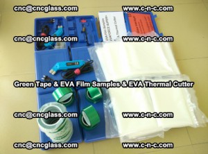EVA FILM samples, Green tapes, EVA thermal cutter, for safety glazing (57)