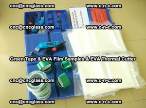 EVA FILM samples, Green tapes, EVA thermal cutter, for safety glazing (58)