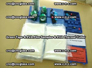 EVA FILM samples, Green tapes, EVA thermal cutter, for safety glazing (6)