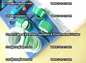 EVA FILM samples, Green tapes, EVA thermal cutter, for safety glazing (61)