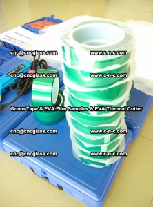 EVA FILM samples, Green tapes, EVA thermal cutter, for safety glazing (64)