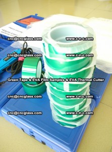 EVA FILM samples, Green tapes, EVA thermal cutter, for safety glazing (65)