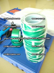 EVA FILM samples, Green tapes, EVA thermal cutter, for safety glazing (66)
