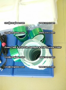 EVA FILM samples, Green tapes, EVA thermal cutter, for safety glazing (67)