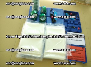 EVA FILM samples, Green tapes, EVA thermal cutter, for safety glazing (7)