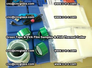 EVA FILM samples, Green tapes, EVA thermal cutter, for safety glazing (70)