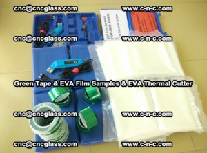 EVA FILM samples, Green tapes, EVA thermal cutter, for safety glazing (73)