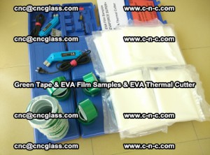 EVA FILM samples, Green tapes, EVA thermal cutter, for safety glazing (76)