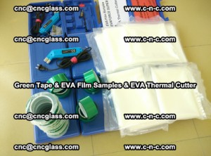 EVA FILM samples, Green tapes, EVA thermal cutter, for safety glazing (77)