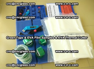 EVA FILM samples, Green tapes, EVA thermal cutter, for safety glazing (79)