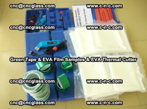 EVA FILM samples, Green tapes, EVA thermal cutter, for safety glazing (79)